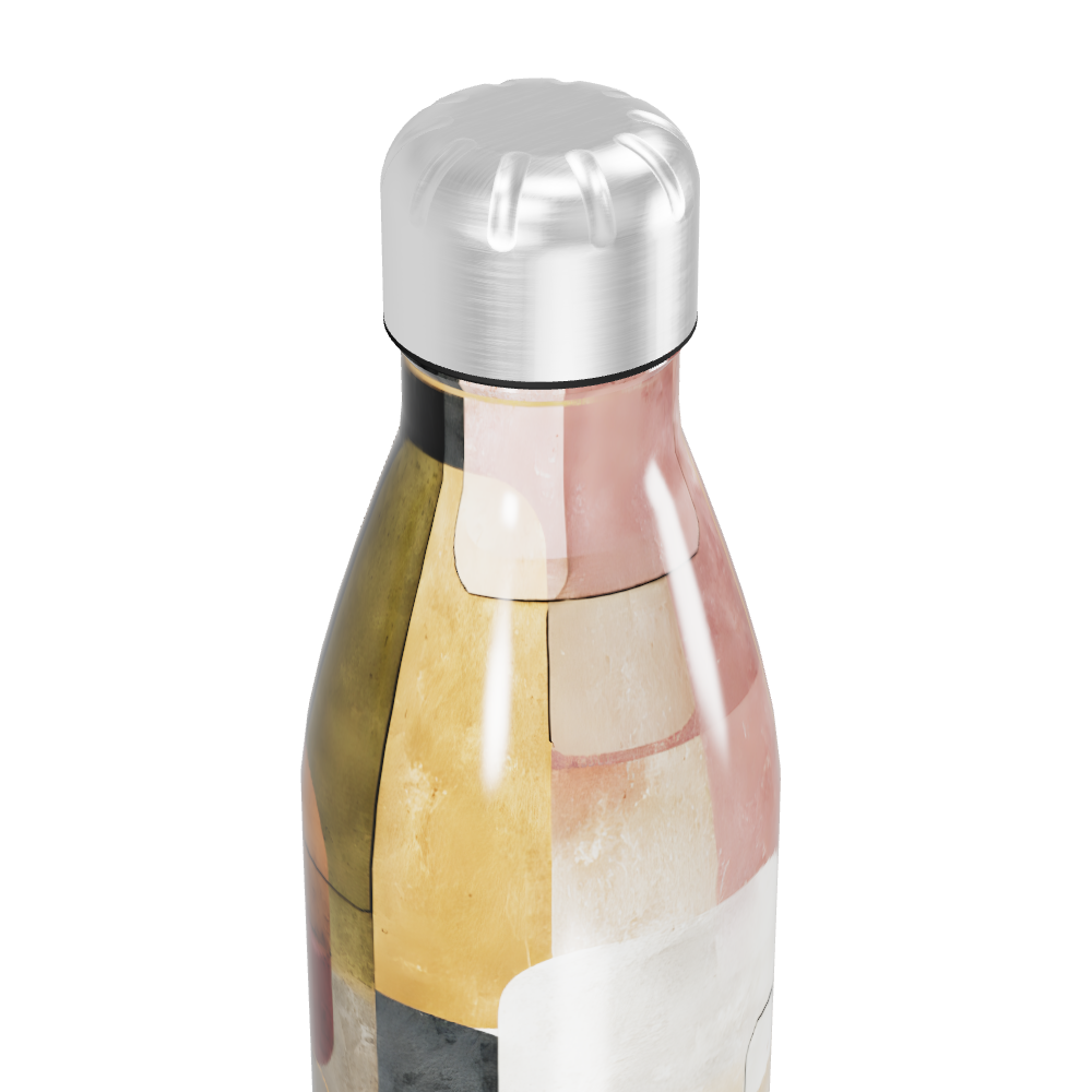 Garrafa Inox - Estampa Geométrica Colorida