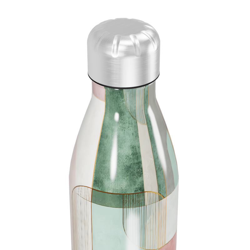 Garrafa Inox - Estampa Geométrica Colorida