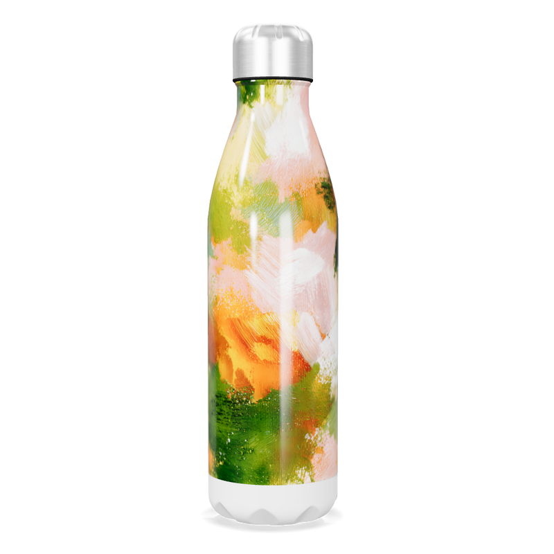 Garrafa Inox - Estampa Abstrata Colorida