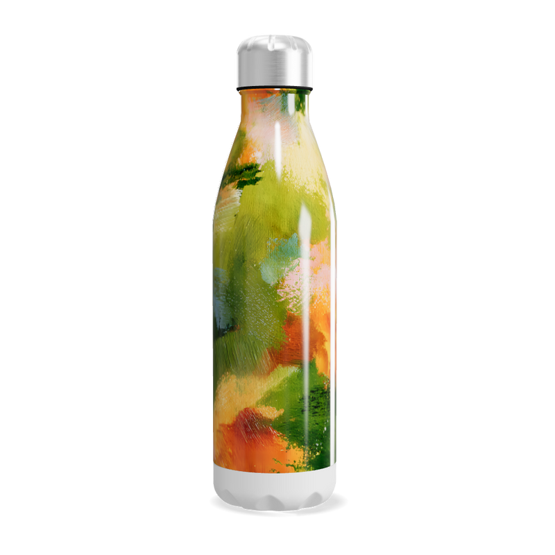 Garrafa Inox - Estampa Abstrata Colorida