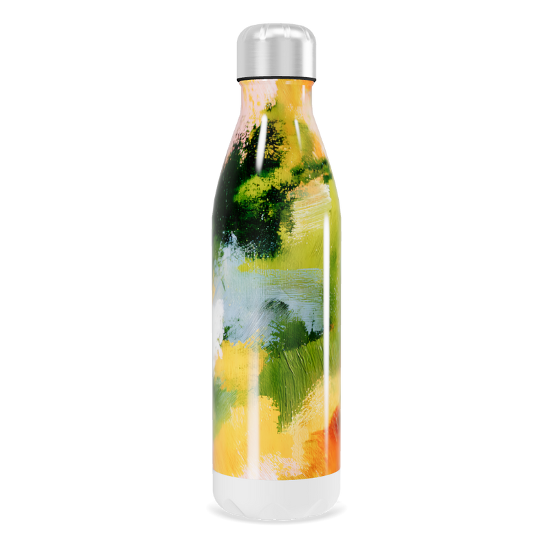 Garrafa Inox - Estampa Abstrata Colorida