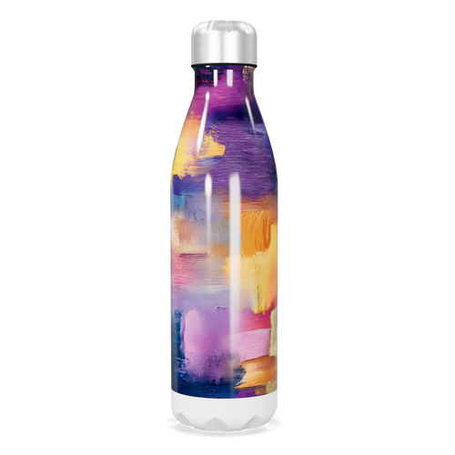 Garrafa Inox - Estampa Colorida Abstrata