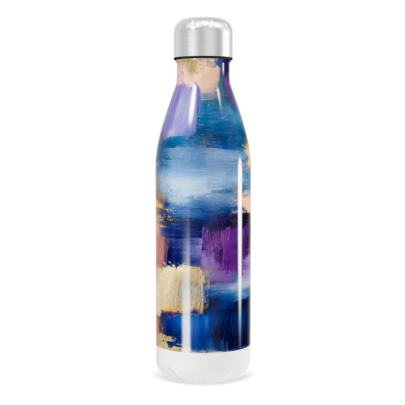 Garrafa Inox - Estampa Colorida Abstrata