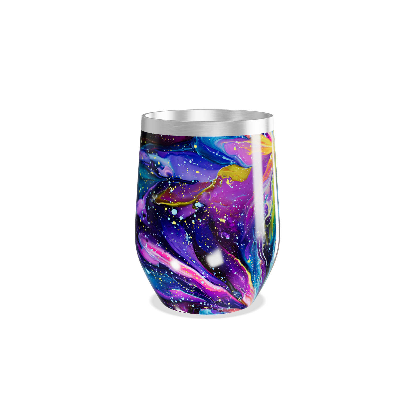 Copo Térmico Slim - Estampa Galáxia Colorida