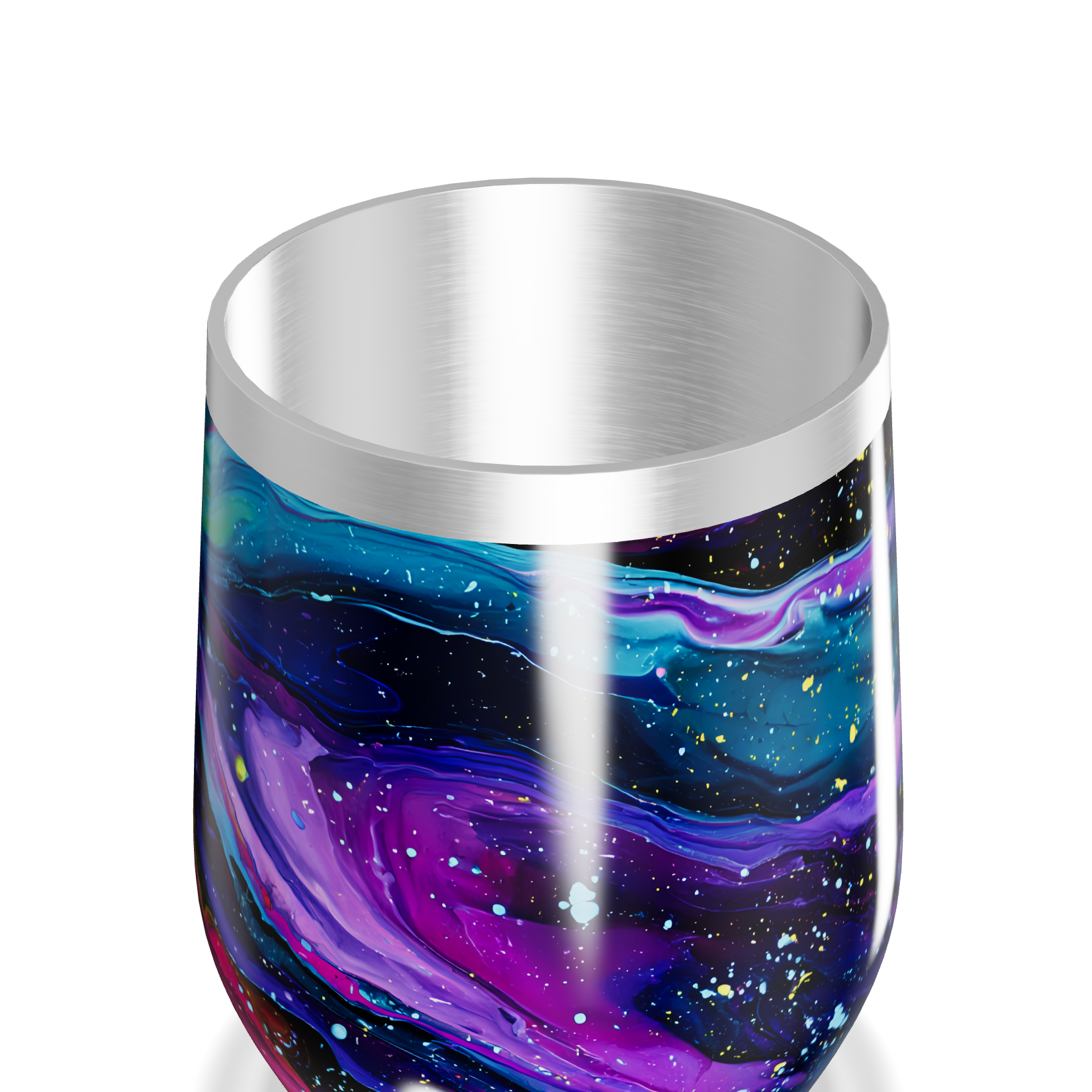 Copo Térmico Slim - Estampa Galáxia Colorida