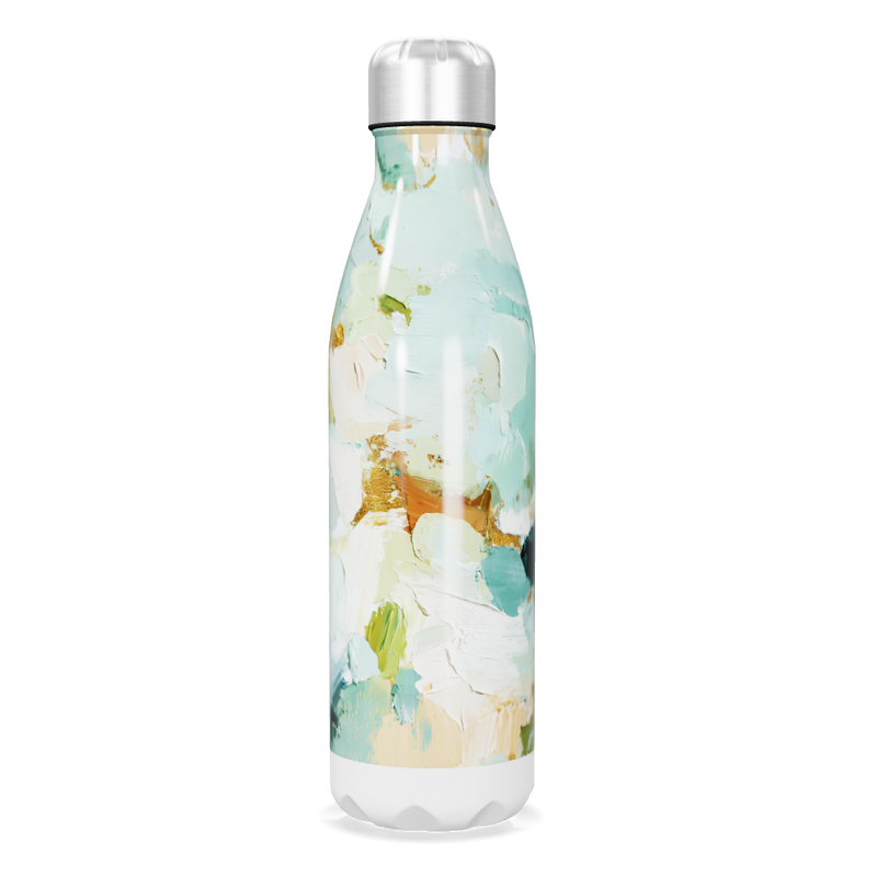 Garrafa Inox - Estampa Abstrata Colorida