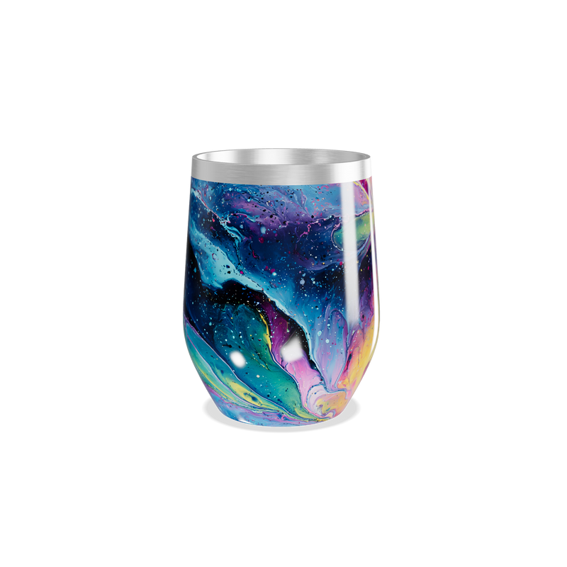 Copo Térmico Slim - Estampa Galáxia Colorida