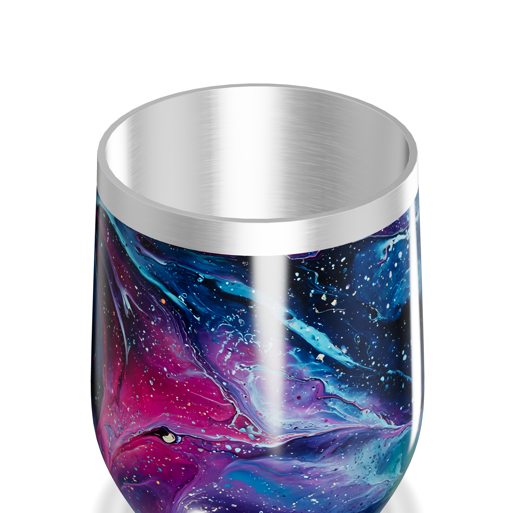 Copo Térmico Slim - Estampa Galáxia Colorida