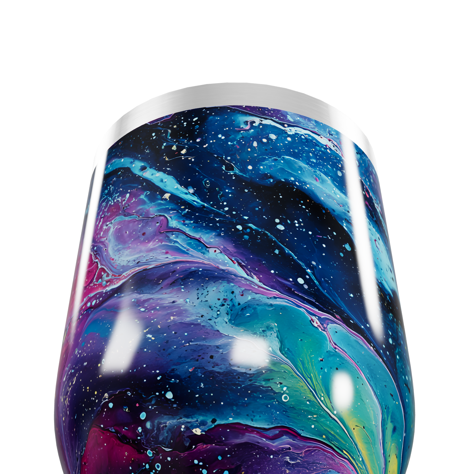 Copo Térmico Slim - Estampa Galáxia Colorida