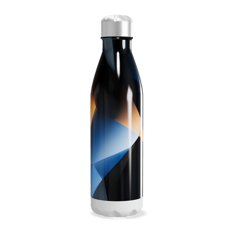 Garrafa Inox - Estampa Geométrica Colorida