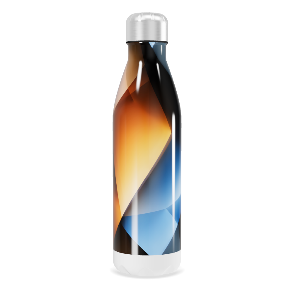 Garrafa Inox - Estampa Geométrica Colorida