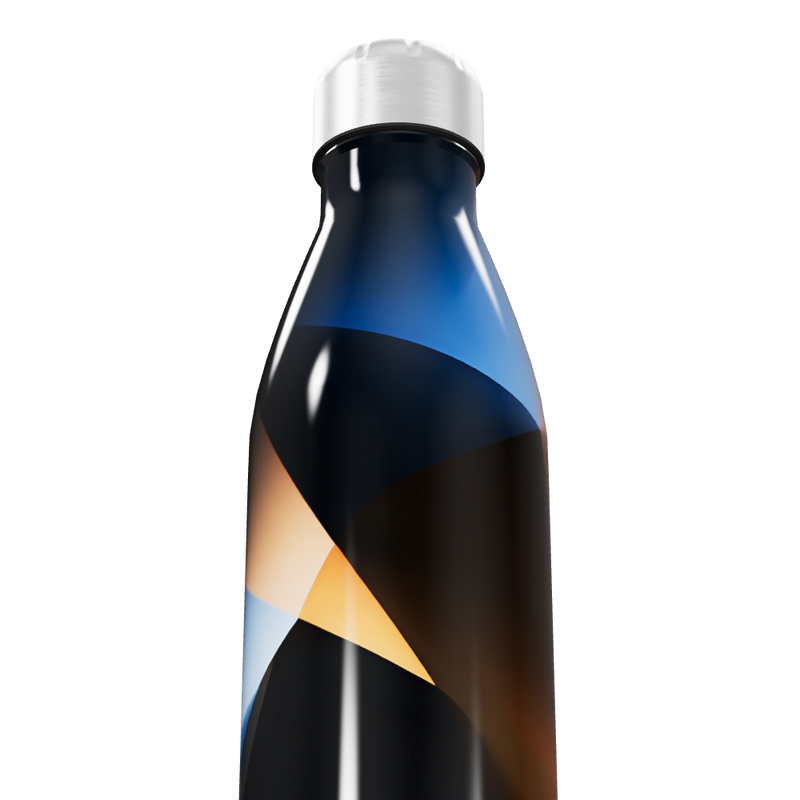 Garrafa Inox - Estampa Geométrica Colorida