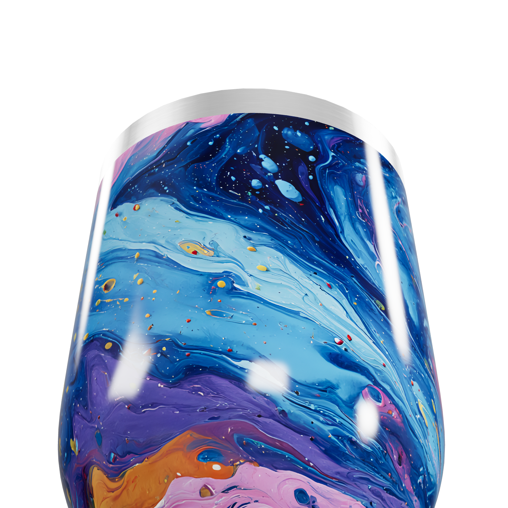 Copo Térmico Slim - Estampa Galáxia Colorida