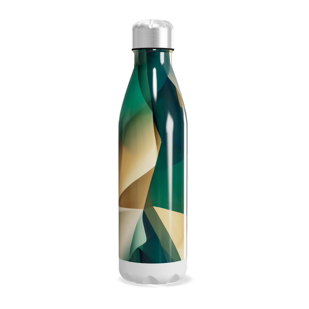 Garrafa Inox - Estampa Geométrica Colorida