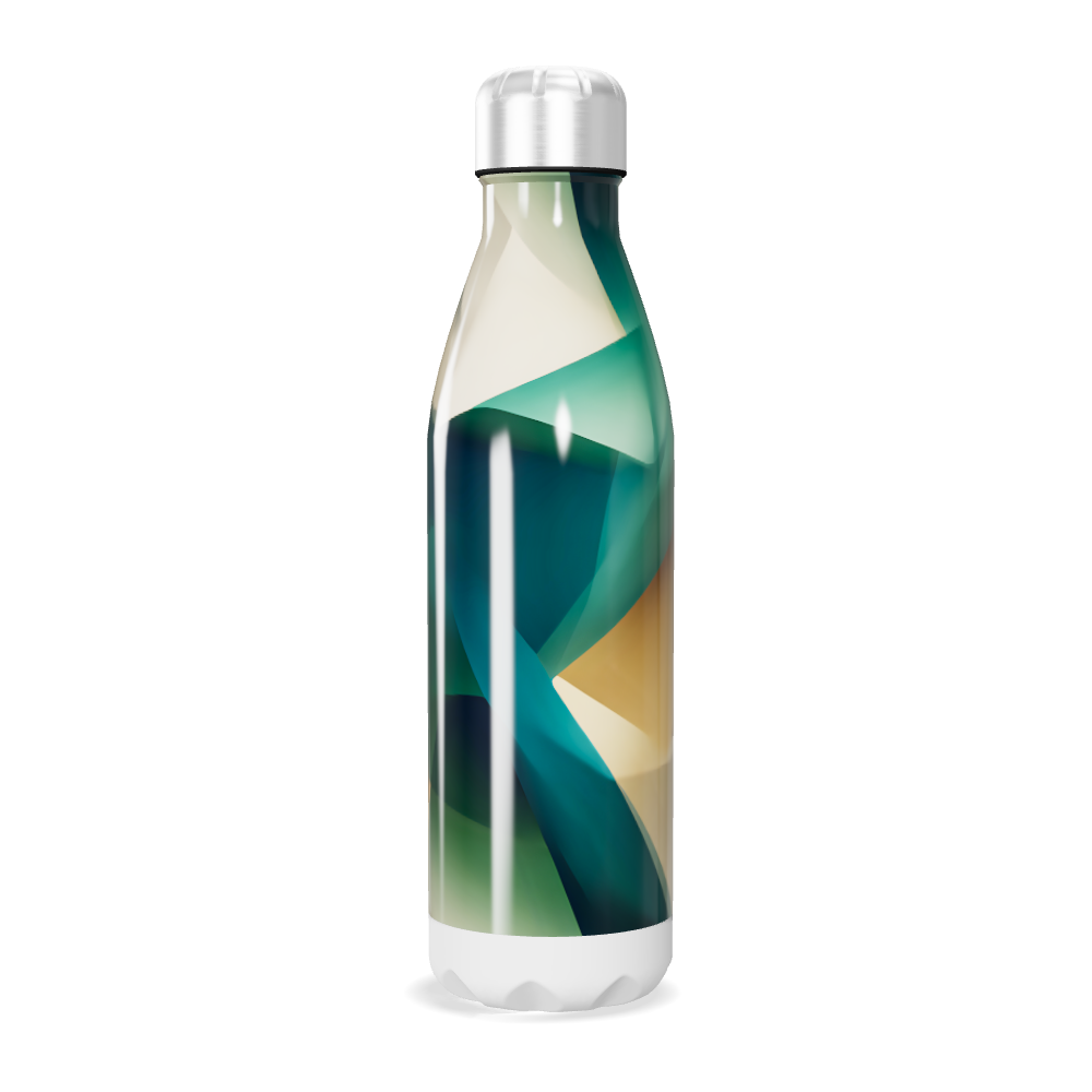 Garrafa Inox - Estampa Geométrica Colorida
