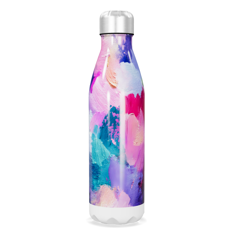 Garrafa Inox - Estampa Colorida Abstrata