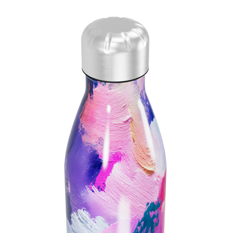 Garrafa Inox - Estampa Colorida Abstrata