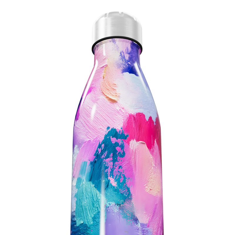 Garrafa Inox - Estampa Colorida Abstrata