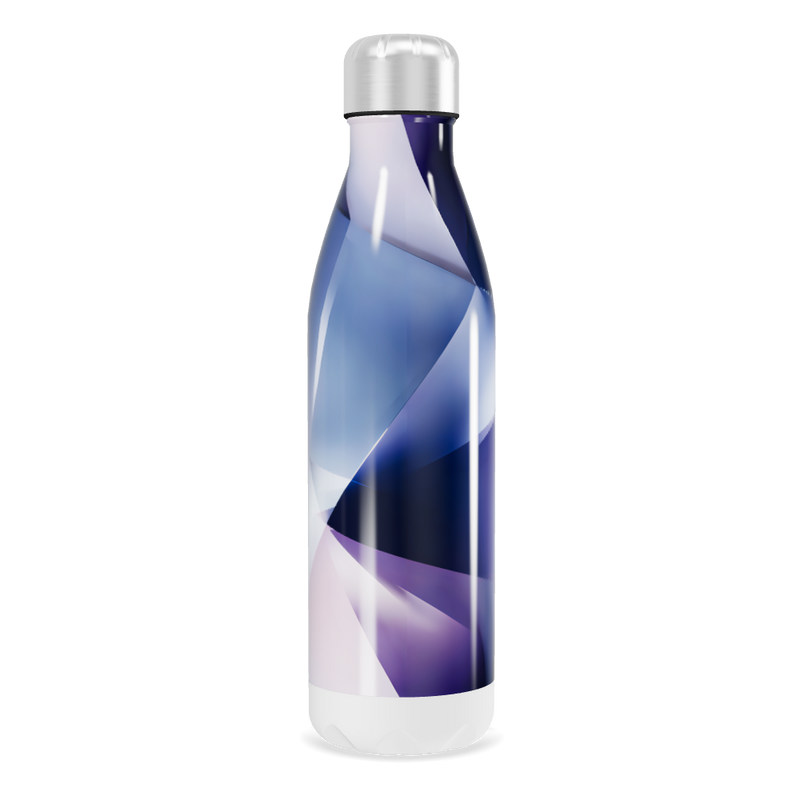 Garrafa Inox - Azul com Design Moderno