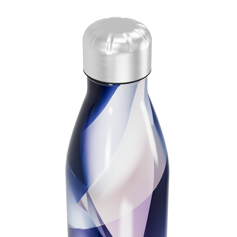 Garrafa Inox - Azul com Design Moderno