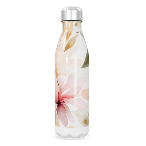 Garrafa Inox - Floral Branca 500ml