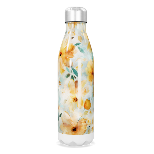 Garrafa Inox Flores - Estampa Floral Colorida