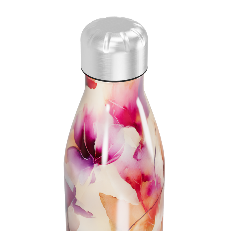 Garrafa Inox - Estampa Floral Colorida