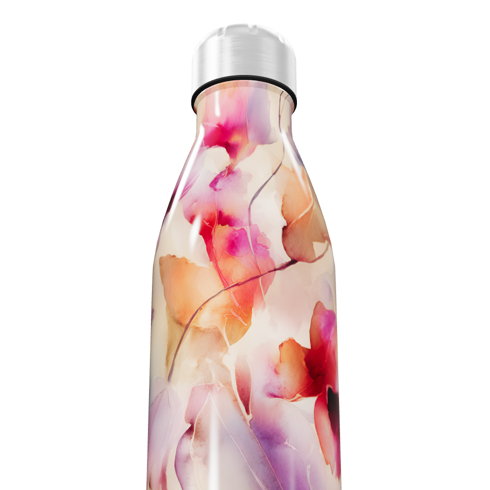 Garrafa Inox - Estampa Floral Colorida