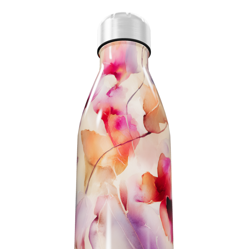 Garrafa Inox - Estampa Floral Colorida