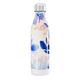 Garrafa Inox Flores Azul Branca