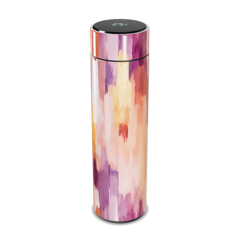 Garrafa Térmica Touch - Estampa Colorida Abstrata