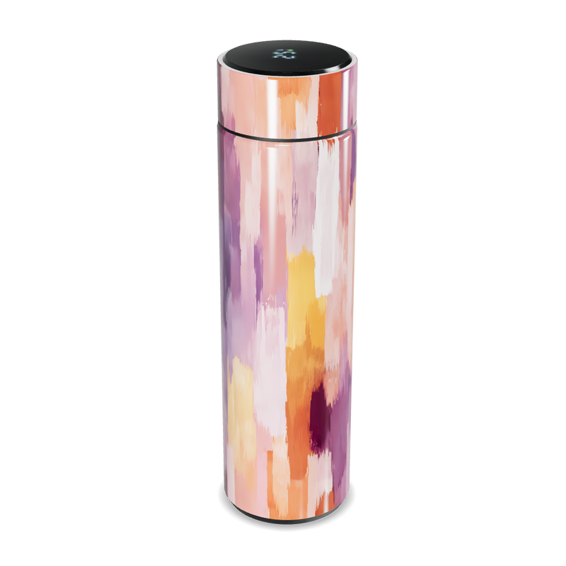 Garrafa Térmica Touch - Estampa Colorida Abstrata