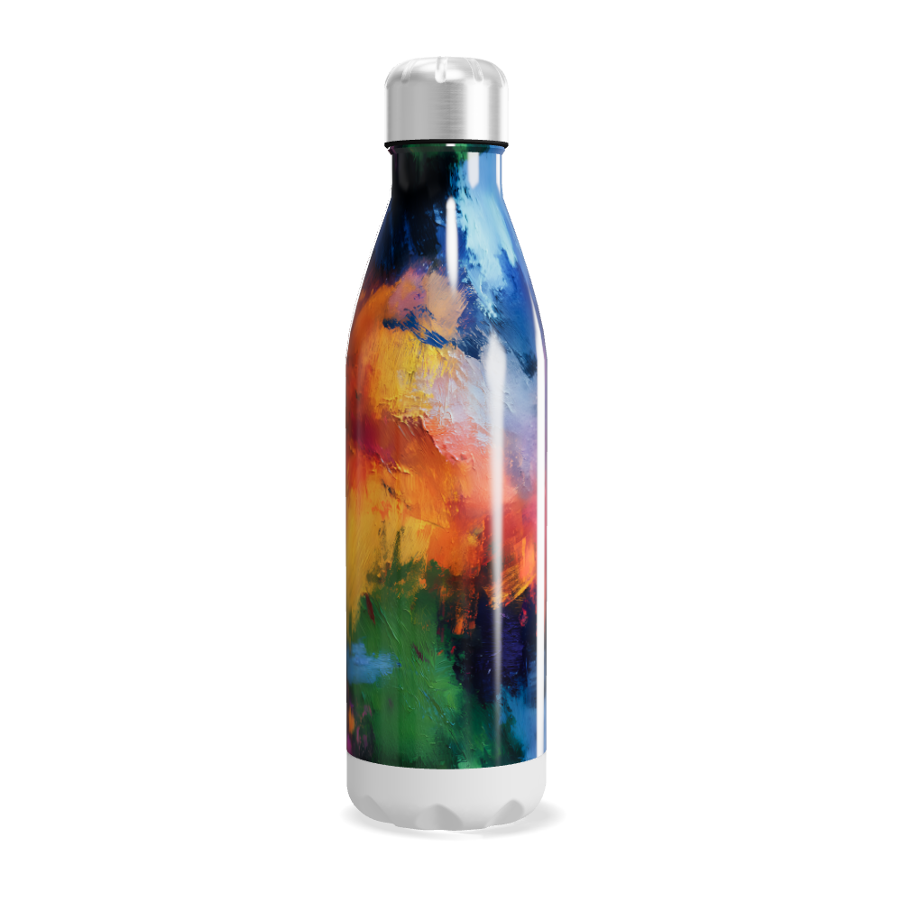Garrafa Inox - Estampa Artística Colorida