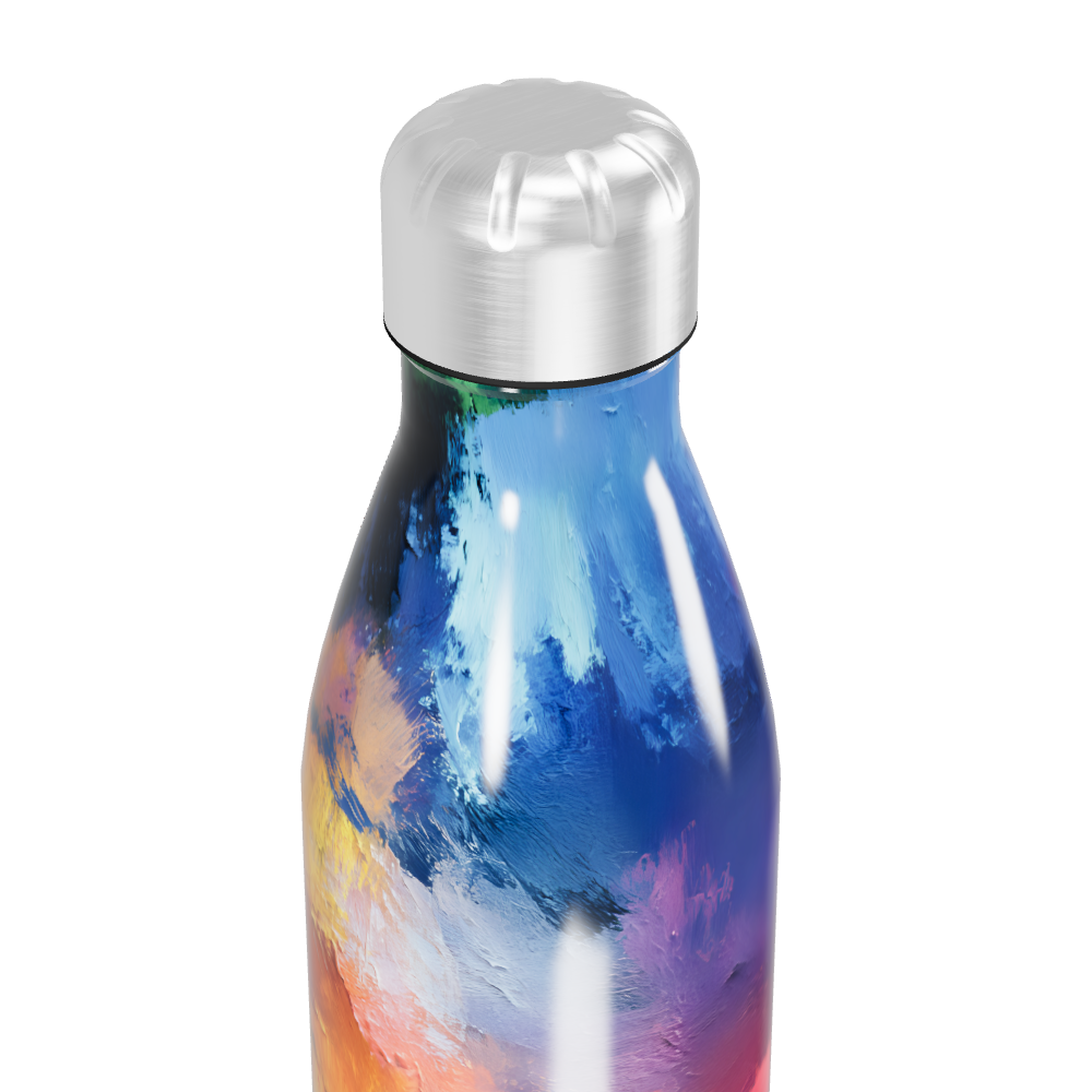 Garrafa Inox - Estampa Artística Colorida