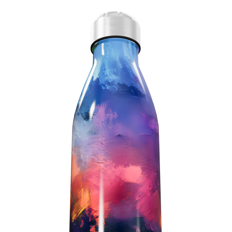Garrafa Inox - Estampa Artística Colorida