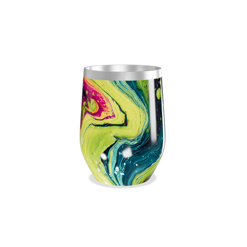 Copo Térmico Slim - Estampa Abstrata Colorida