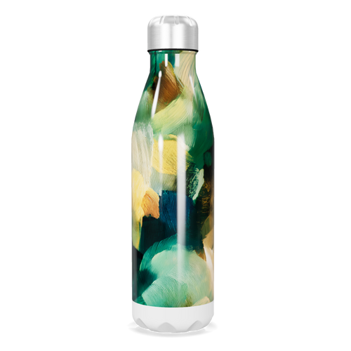 Garrafa Inox - Estampa Abstrata Multicolorida