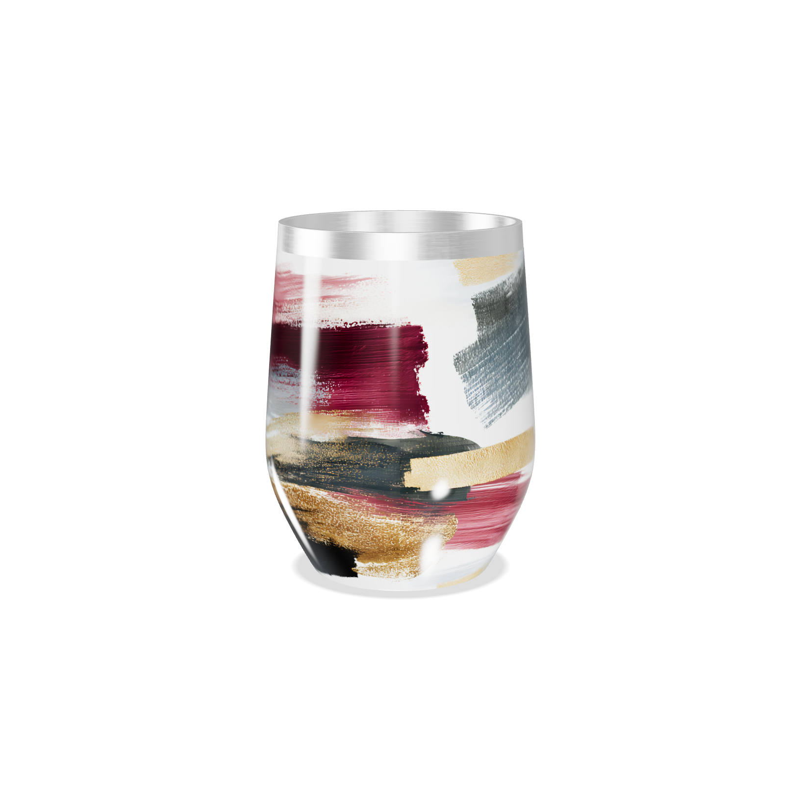 Copo Térmico Slim - Estampa Abstrata Colorida