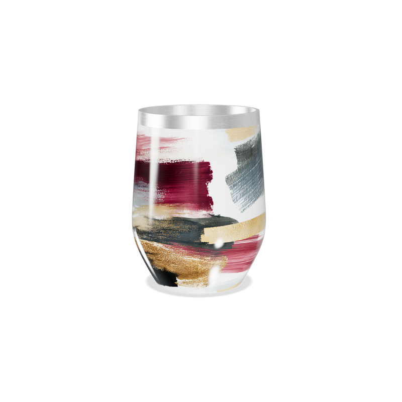 Copo Térmico Slim - Estampa Abstrata Colorida