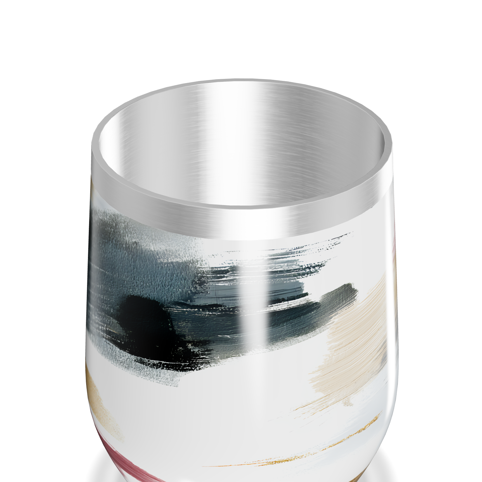 Copo Térmico Slim - Estampa Abstrata Colorida