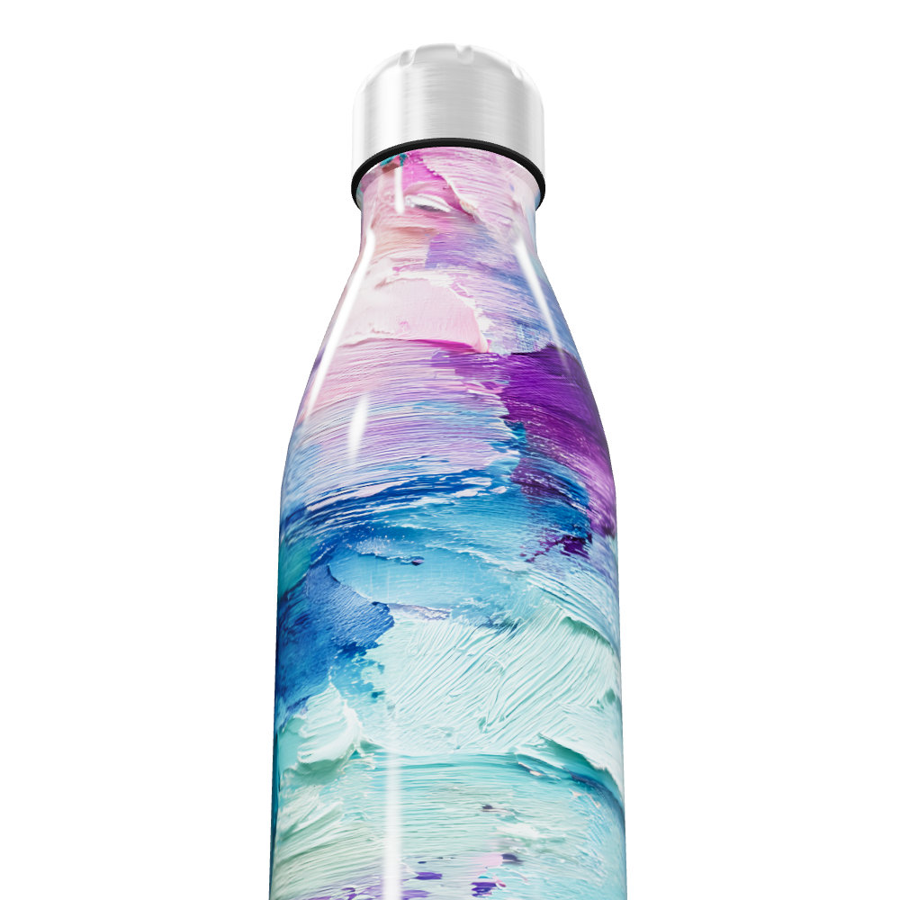 Garrafa Inox - Colorida Abstrata