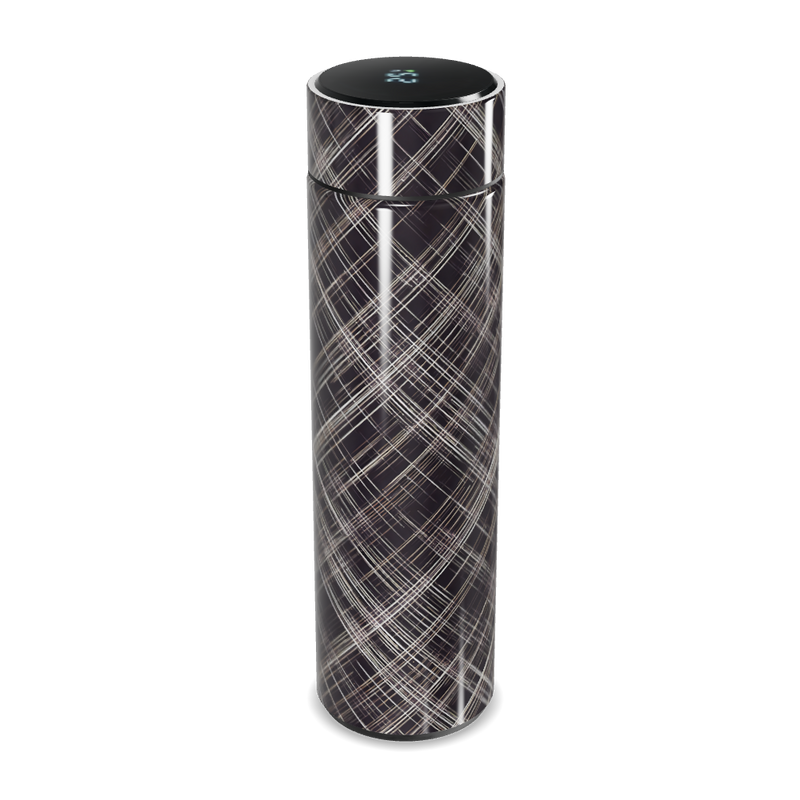 Garrafa Térmica Touch - Preta com Listras