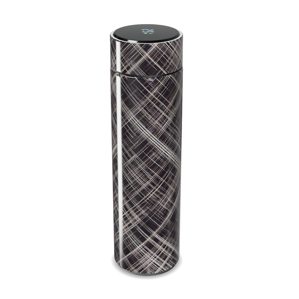 Garrafa Térmica Touch - Preta com Listras