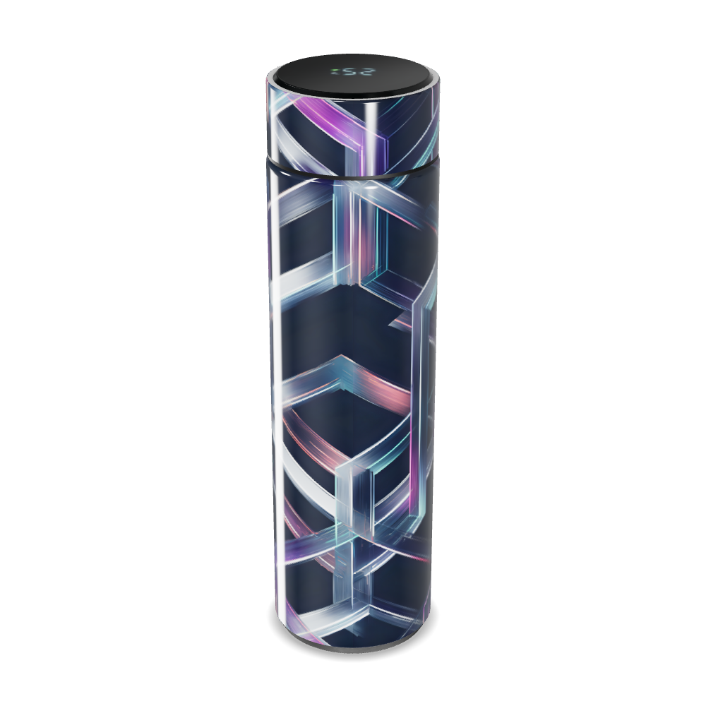 Garrafa Térmica Touch - Estampa Geométrica Colorida