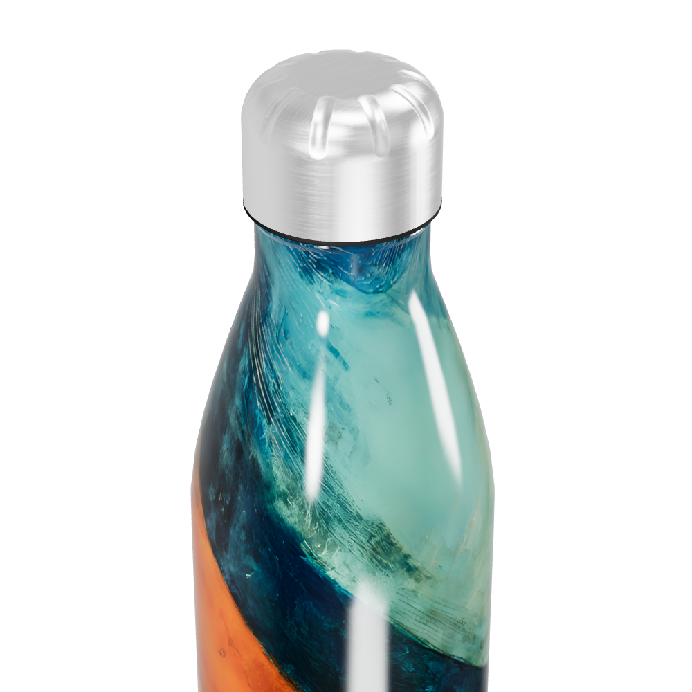 Garrafa Inox - Estampa Abstrata Colorida