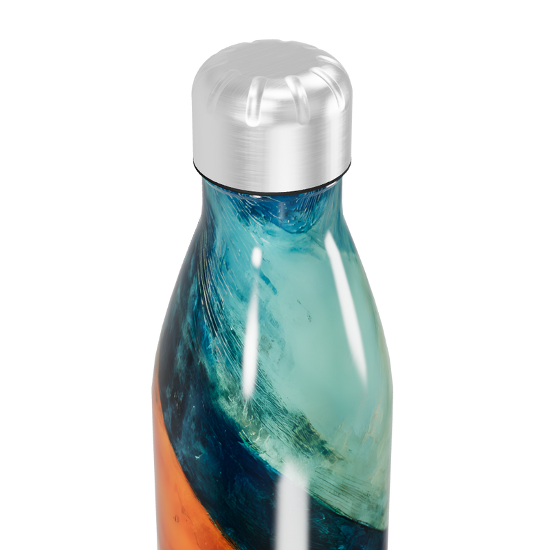 Garrafa Inox - Estampa Abstrata Colorida