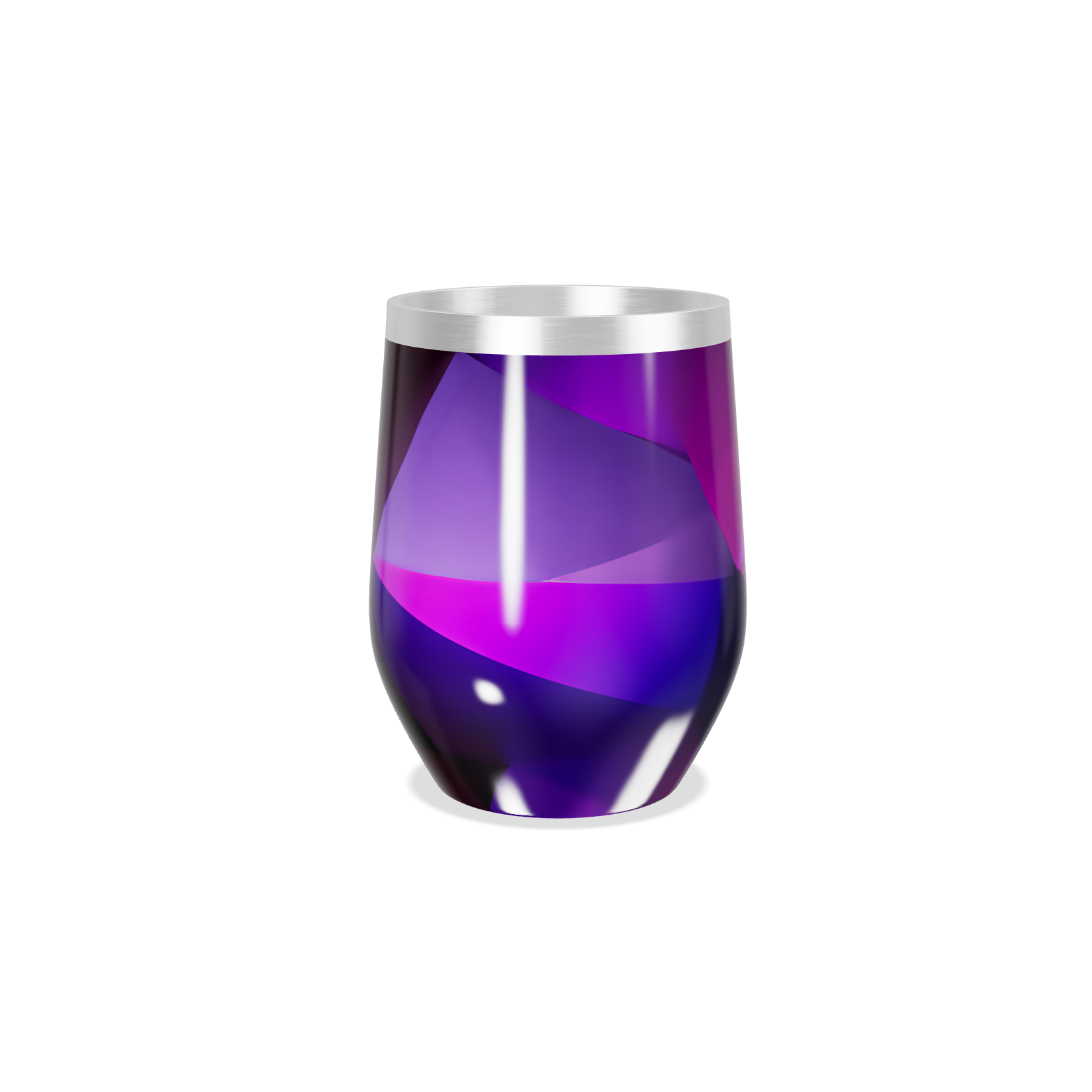 Copo Térmico Slim - Roxo Geométrico Inox