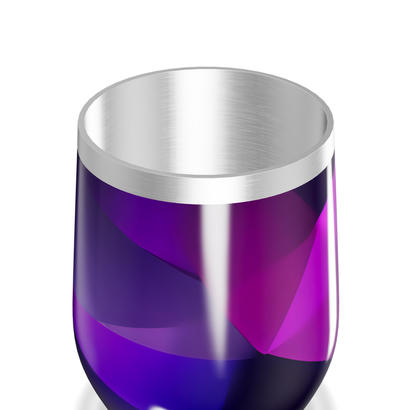 Copo Térmico Slim - Roxo Geométrico Inox