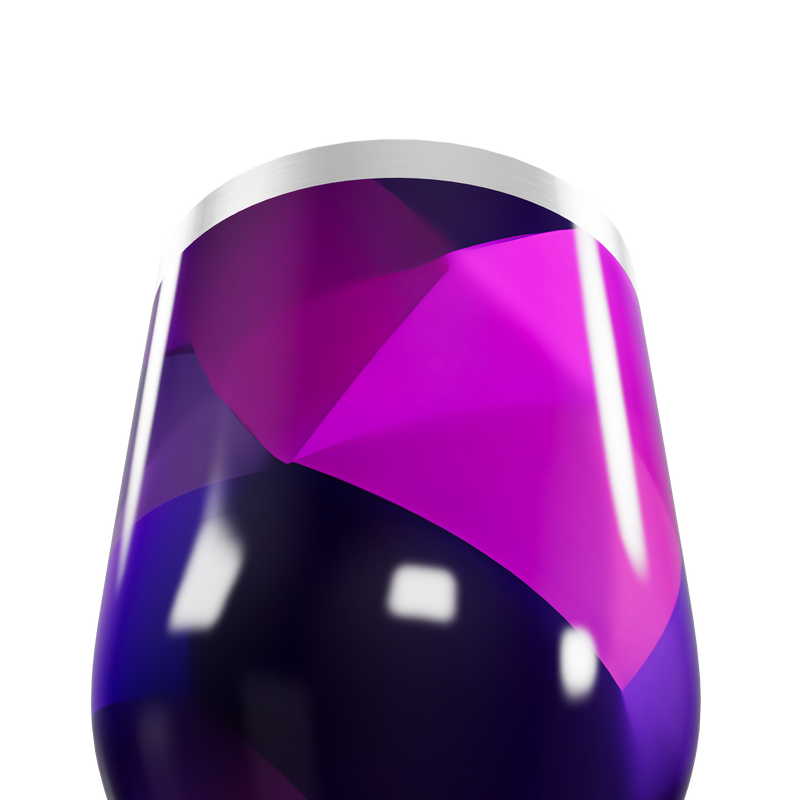 Copo Térmico Slim - Roxo Geométrico Inox