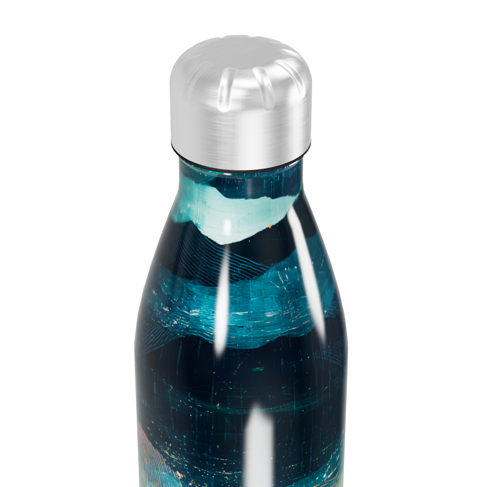 Garrafa Inox - Azul Estampada